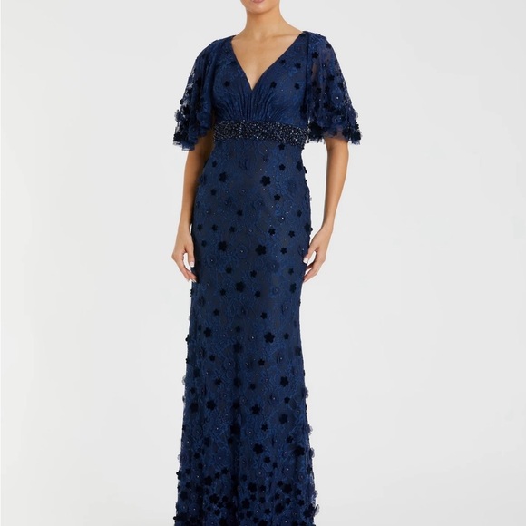 Mac Duggal Midnight Blue Gown